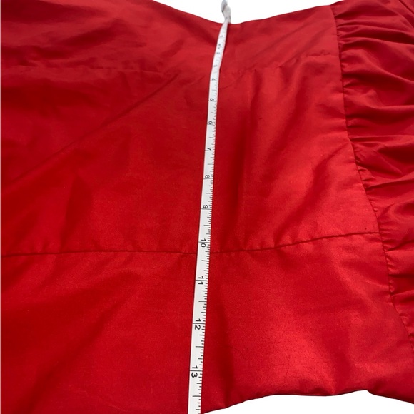 Superdown Red botton up feminine Bodycon Mini Dress with Puff‎ Sleeves size S - Picture 6 of 7